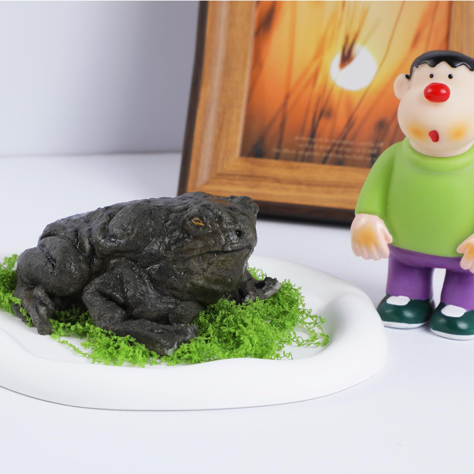 Big Taba Squishy Toad Kit- Realistic Silicone Animal Toy For Pranks And Gag Gifts(Large Toad )