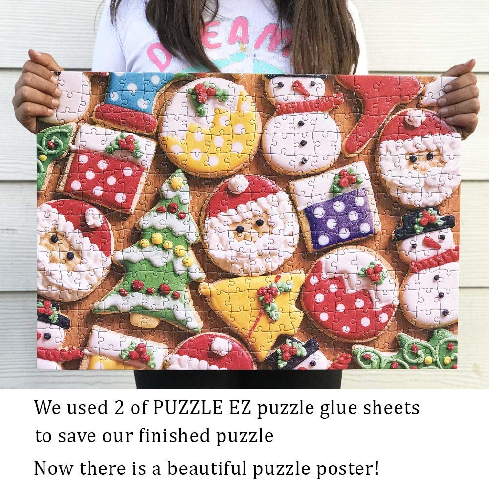 Christmas Puzzles 300 Pieces For Adults Large Pieces Cookies Jigsaw Puzzle For Kids 300 Sweets Christmas Puzzles For Family (Christmas Cookies)