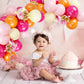 Balloons Pink Orange Yellow, 50Pcs Pink Yellow Orange Balloon Arch Kit, Latex Party Balloons For Birthday Decoration Wedding Bab