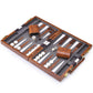 Amerous Backgammon Set, 11 Inches Classic Board Game Withleather Case, Folding Board, Gift Package, Portable Travel Strategy Backgammon Game Set For Adults, Kids (Small, Brown)