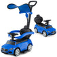 HONEY JOY Ride On Push Car  Licensed Mercedes-Benz Push Cars for Toddlers  Adjustable Canopy & Seat Storage  Horn  Toddler Push Car with Handle  Ride On Toy for Boys Girls(Blue)