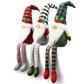 Teeker 3Pcs Christmas Gnomes Plush - Handmade Xmas Gnomes Santa Scandinavian Tomte Ornaments - Buffalo Check Plaid Christmas Gno