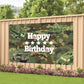 Camo Happy Birthday Backdrop Decorations Camouflage Happy Birthday Banner Camo Army Military Birthday Photo Background For Home