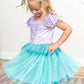 Little Adventures Mermaid Party Dress Up Costume - Machine Washable Child Pretend Play Party Dress (X-Large Age 7-9)