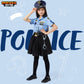Spooktacular Creations 13 PCS Girls Police Officer Costume  Cop Costume Accessories for Kids Halloween Role-Playing and Dress-Up -M