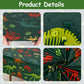 Staraise 3 Pieces Dinosaur Birthday Decorations Party Tablecloth, Dinosaur Table Cover PE Waterproof Rectangle Tablecloth for Ki