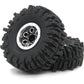 HOBBYSOUL 64 * 25mm Soft Sticky 1.0 Mud Slingers tires & Adjustable Offset 1.0 beadlock Wheels, Negative Offset 1.0 Wheels and t