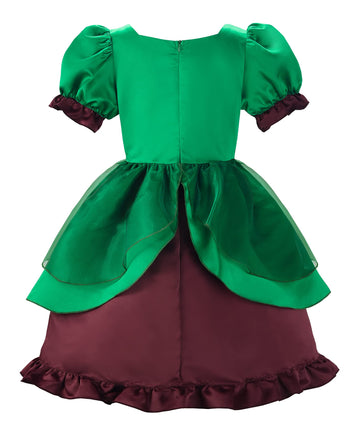 Relibeauty Leprechaun Costume For Girls St Patricks Day Dress Up Green,150
