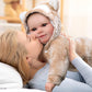 Babeside Reborn Baby Doll Clothes Set For 17-22 Inch Dolls Accessories, Cute Bear Baby Doll Clothes Onesie With Doll Hat For Rea