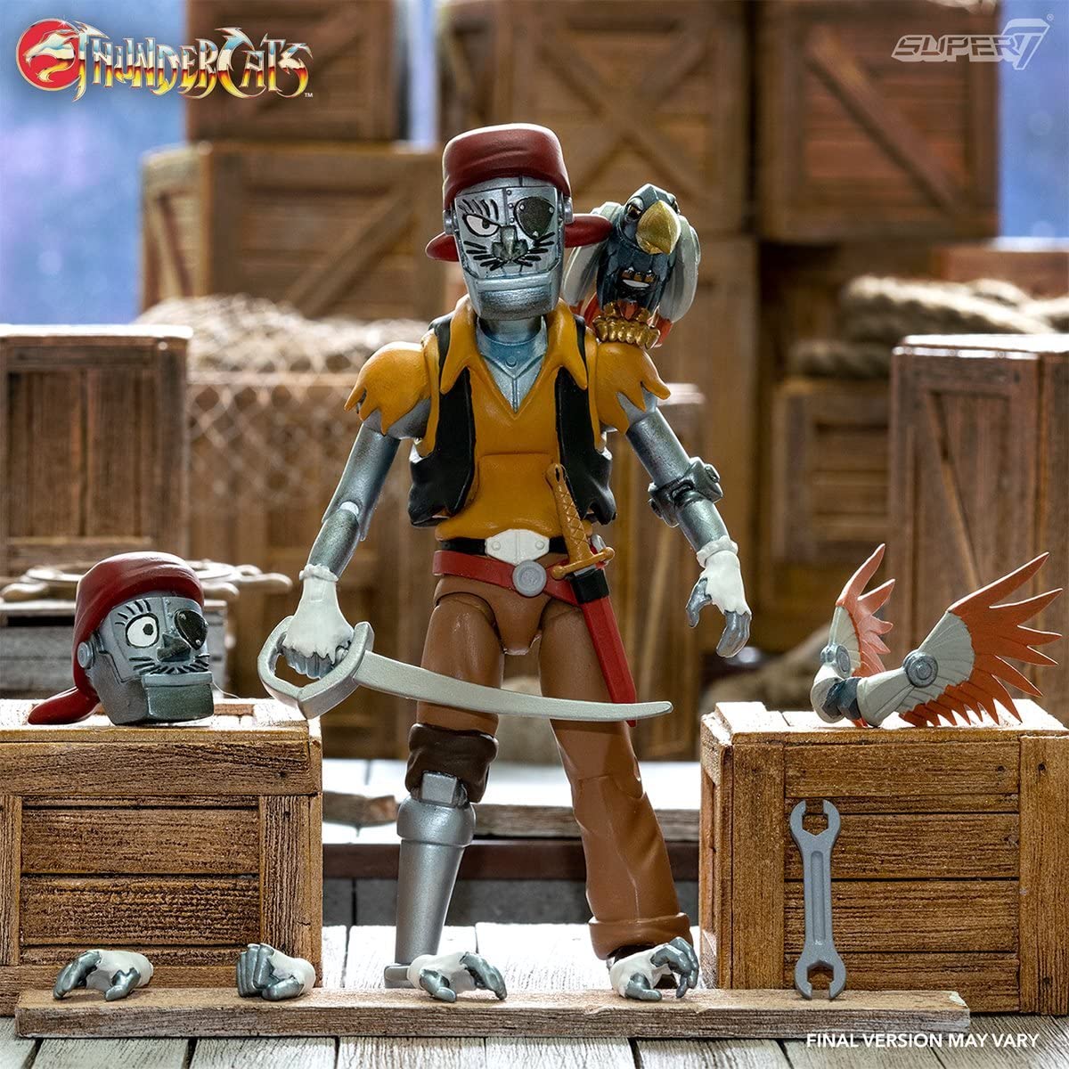 Super7 Ultimates! Thundercats Captain Cracker - 7' Thundercats Action Figure With Accessories Classic Cartoon Collectibles And Retro Toys