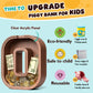 Summidate Wooden Letter Piggy Bank  Extra Thick Large Capacity Piggy Bank for Kids Boys Girls Toddler  Alphabet O Money Bank| Coin Box Birthday  Christmas  Festival
