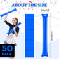 Cssopenss 50 Pcs Blue Thunder Sticks Thicken Plastic Cheersticks Inflatable Thunder Sticks Sporting Events Team Spirit Cheerstic