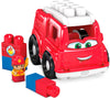 Mega Bloks First Builders Toddler Building Blocks Toy Set, Freddy Firetruck With 6 Pieces And Storage, 1 Figure, Red, Ages 1+ Years