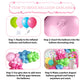 Candy Colorful Balloon Arch, 128 Pcs Pastel Rainbow Balloon Garland With Bright Light Baby Hot Pink Blue Lime Green Balloons, Ma