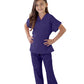 Natural Uniforms Childrens Scrub Set-Soft Touch-Role Play Costume Set (Purple, 8/10)