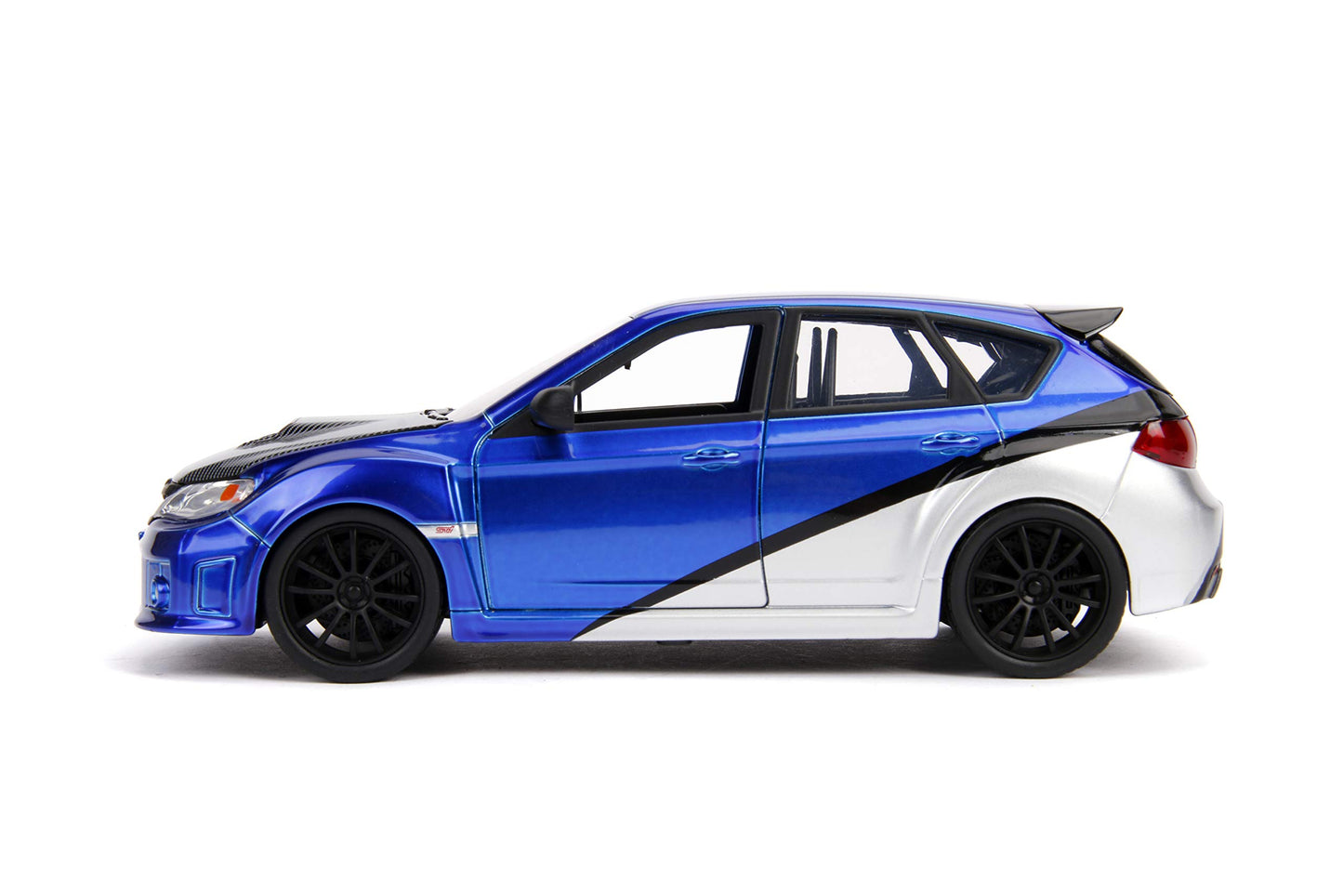 Jada Toys Rubber Tires 1:24 Fast & Furious - Brian'S Subaru Impreza Wrx Sti, Blue (99514)