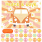 Joarhonal Pin The Peace Sign On The Hippie Van - Groovy Hippie Party Games For Kids 20'' X 28'' Groovy Game Poster With 24 Reusa
