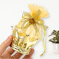 JC HUMMINGBIRD JCHB12 Pieces Fillable Gold Crown with Flower Pouch Party Favors
