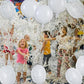 TONIFUL 30Pcs 18 Inch Large White Round Shape Foil Balloons Big White Circle Helium Mylar Ballons for Birthday Wedding Baby Show