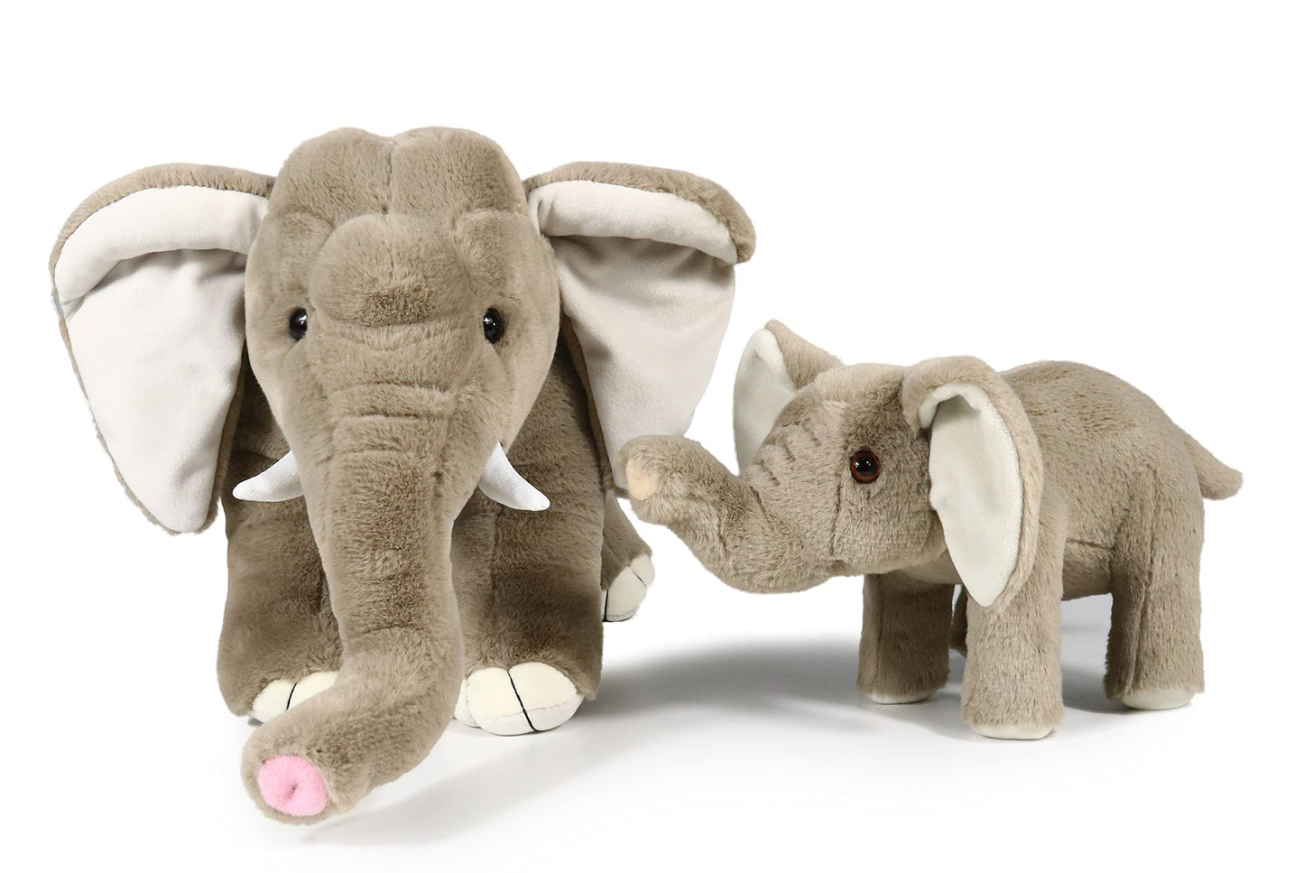 Ice King Bear Mom And Baby Stuffed Animals Set Zoo Wild Animals (Elephant)