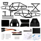 INJORA Rock Tarantula Nylon Buggy Body Shell Chassis Kit for TRX4M 1/18 RC Crawler Upgrade(Black)