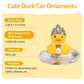 Wonuu Car Duck Rubber Duck Car Ornaments Duck Car Dashboard Decorations With Mini Crown And Necklace