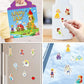 Ruson Reusable Sticker Book For Kids, Fairy Stickers Educational Learning Toys Travel Stickers Activity Books For Toddler Girls Boys Age 3+ Birthday Gifts