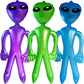 Vlish 3 Inflatable Alien - Pack of 3 Jumbo - Green, Purple and Blue Inflate Martian Aliens Toy for All Ages, Great for Halloween