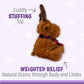 Warm Pals - Rory Reindeer - 1.5Lbs - Cozy Microwavable Lavender Scented Plush Toys - Heated Stuffed Animal - Heatable Coolable Bedtime Comfort Plushie