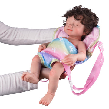 Babeside Baby Doll Carrier Accessories With 2Pcs Baby Dolls Diapers For 12-18 Inch Dolls, Adjustable Straps