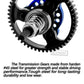 RCarmumb 53T Spur Gear Set for Slash 4X4/VXL, Stampede 4X4/VXL, Rustler 4X4/VXL - Hardened Steel, Navy