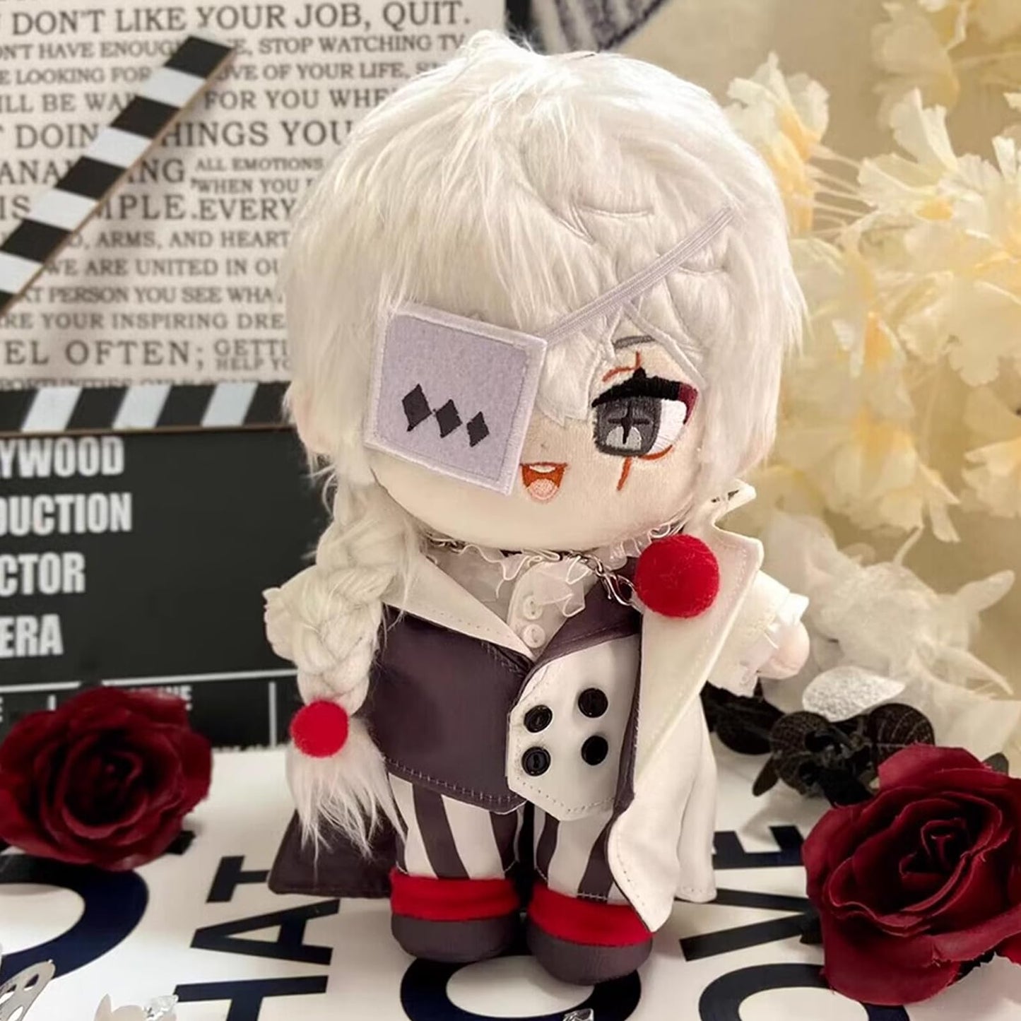 Calembou Cute Plush Doll, 20Cm/8Inch Dress-Up Doll, Anime Character Soft Stuffed Doll, Collectible Gift For Anime Fans (Nikolai
