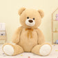 Tezituor Giant Teddy Bear Stuffed Animal 51In, Big Stuffed Bear Plush For Baby Shower, Huggable Large Teddy Bear Gift For Kids, Girlfriend On Birthday, Valentine, Christmas(Tan)