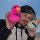 Jeep Text Logo Stuffed Animal Plush Duck Pink -Perfect Enthusiasts You'Ve Been Ducked (Pink)