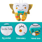 Free-Space Tooth Fairy Pillow For Boy Embroidery With Pocket Shiny Wings Crystal Velvet Tooth Fairy Keepsake Boys Girls Gifts (Y