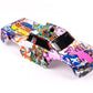 Custom Body Compatible for 1/10 Scale RC Car or Truck (Truck not Included) (Graffiti Pink Pig)