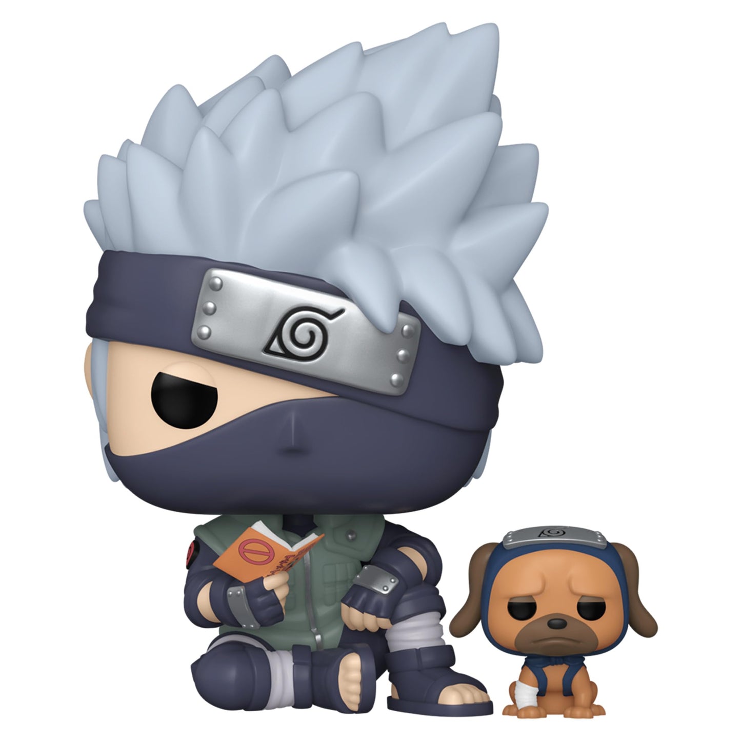 Funko Pop Naruto Shippuden: Naruto Uzumaki Kurama Link Mode Figure, Special Edition, Vinyl, Multicolor, Kakashi with Pakkun, Model 266102