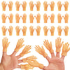 30 Pack Tiny Finger Hands,Flat Hand Style Mini Hand Puppet,Little Tiny Hand For Puppet Show,Party Favors,Games,Gag Performance,15 Left & 15 Right