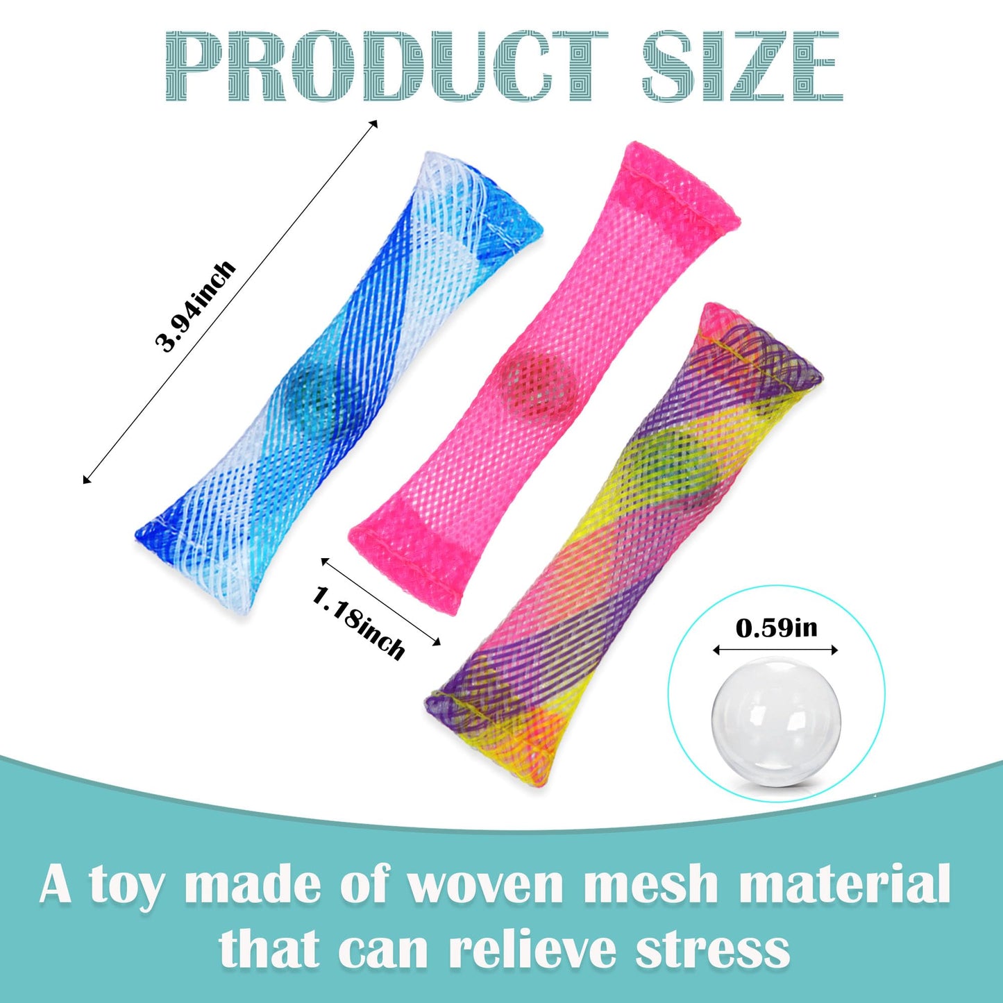 Oaaxbbecco Fidget Toys Set-Stress Relief And Relieve Anxiety Toys For Kids And Adults-Marble Mesh (12 Pieces)