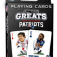 Masterpieces Officially Licensed NFL New England Patriots Playing Cards - 54 Card Deck for Adults