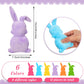 Winnerwhy 24 Pcs Easter Plush Toys 6 Inch Mini Bunny Stuffed Animal Bulk Pastel Bunny Plush Toys Rabbits Easter Basket Stuffers