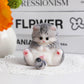 Taba Squishy Cat Kit - Soft Silicone Fat Kitty Toys For Kids Party Favors (Gray)
