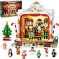 CUBIMANA 2025 Christmas Nuter Theater Building Set with Light  3.6 Mini Building Block Toy with 4 Nuters & 8 Minifigures  1690PCS with Xmas Tree Train for mature-themed Girl Boy Age 12+