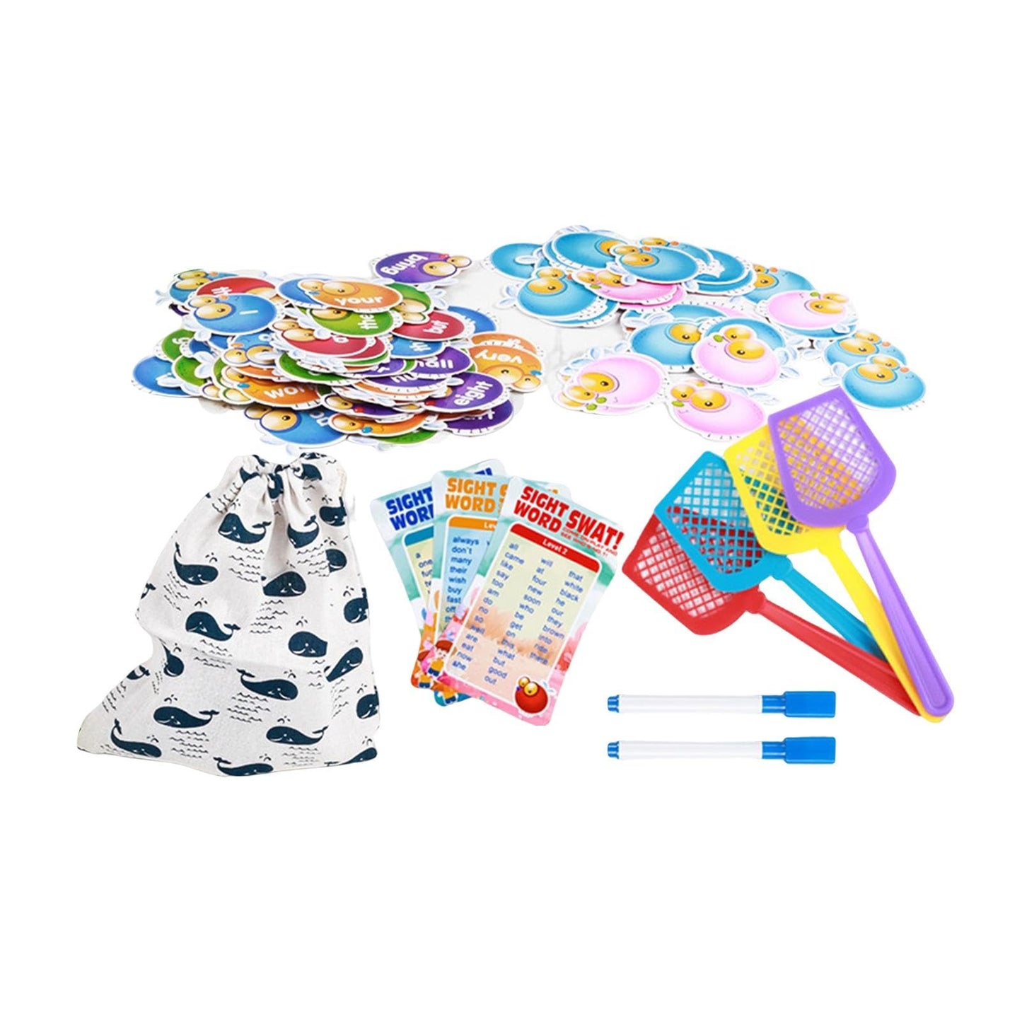 Bnf Sight Words Game Early Learning English Word Game For Toddlers Preschool 142Pcsbaby | Toys For Baby | Developmental Baby Toy