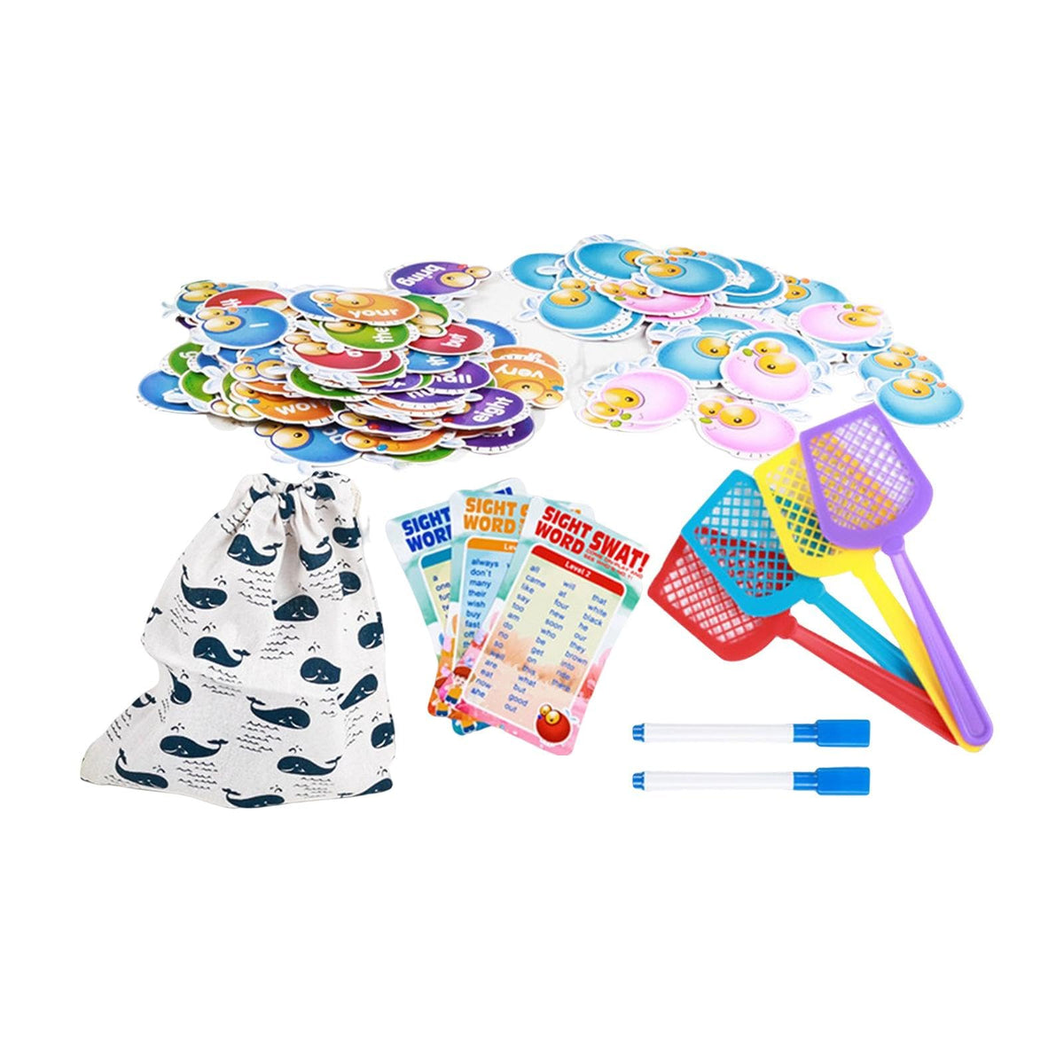 Bnf Sight Words Game Early Learning English Word Game For Toddlers Preschool 142Pcsbaby | Toys For Baby | Developmental Baby Toy