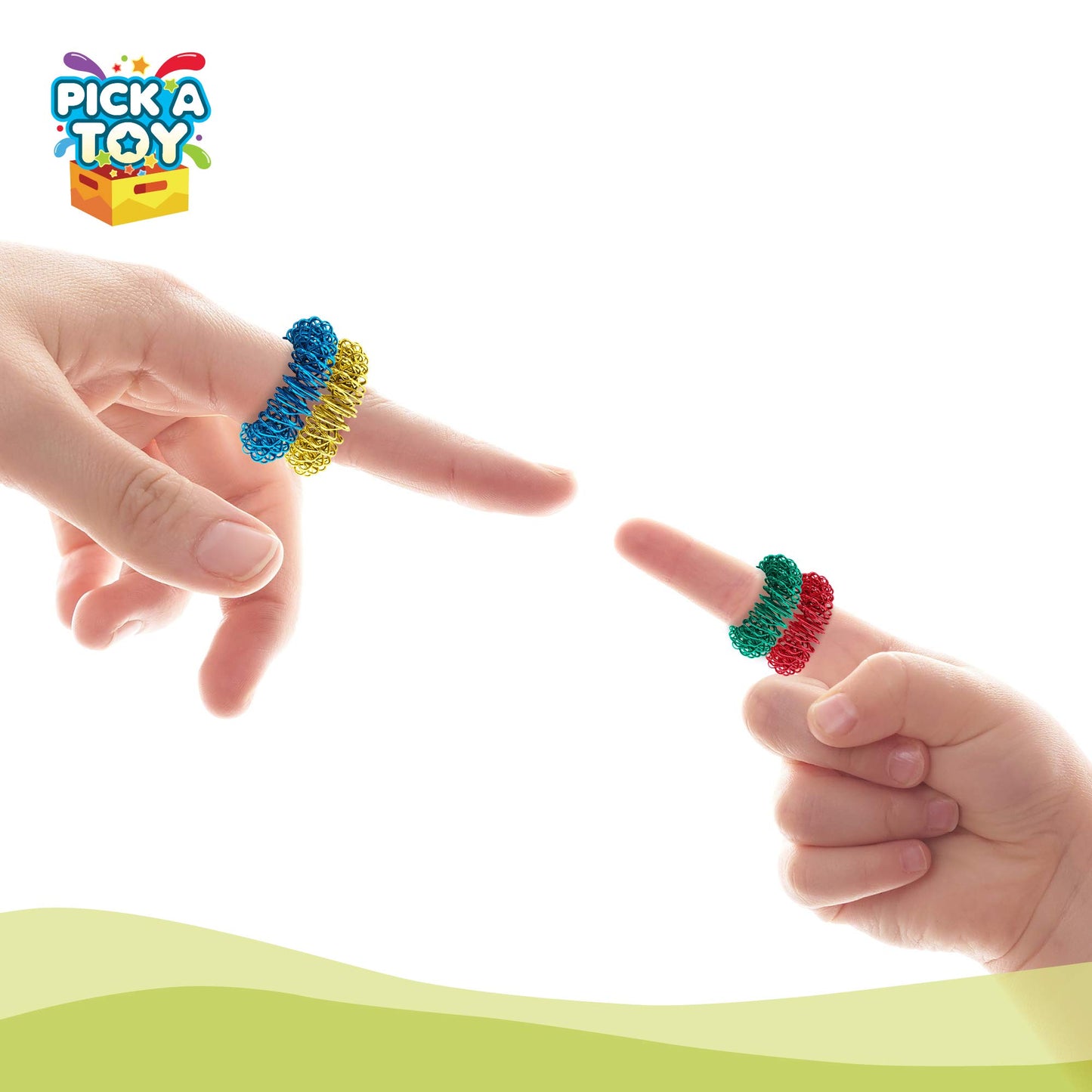 Fidget Sensory Toys Set, 3 Acupressure Fidgets Quiet Metal Bracelets For Boys And Girls, Children 5+, Perfect For School Sensory Desk Games