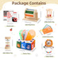 Toyssa Montessori Toys For Babies 0-6 Months, 6 In 1 Wooden Learning Educational Sensory Toys With Spinning Drum & Tissue Toys & Baby Rattle & Flash Card, Birthday Gifts For Babies Boys Girls