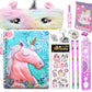 13Pcs Unicorn Stationery Combo Gift Set For Kids Unicorn Fur Pencil Pouch With B5 Size Diary & All Stationeries Party Favor Ret