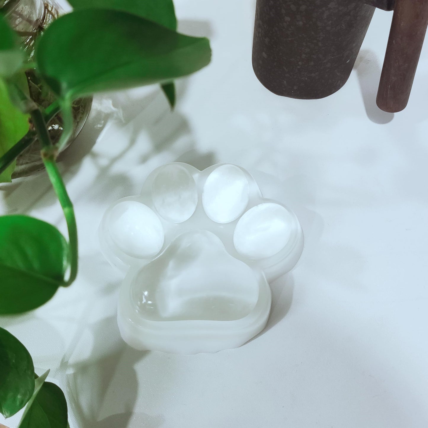 Big Cat Paw Squishy Toy, Clear Cat Paw Squeeze Toys, 5.5In Squishy Stress Relief Toy,Pinching Squishy, Executive Desk Toys Squis