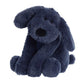 Aurora Huggle Buddies 13" Dexter The Huggable Dog - Navy Plush Toy, Model 02551, Soft & Cuddly